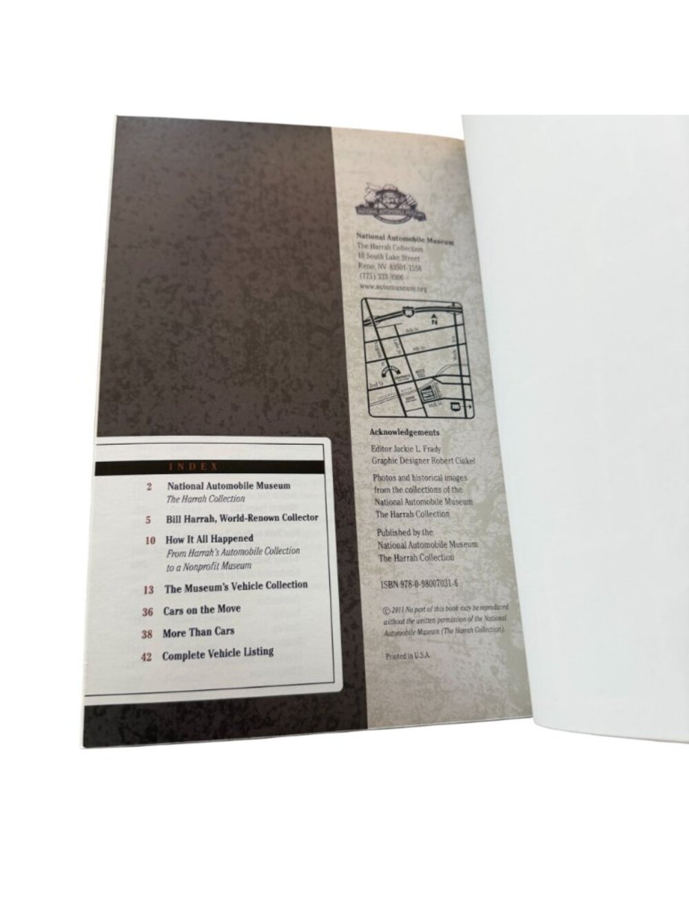National Automobile Museum Harrah Collection Booklet 2011 Cars Reno Nevada - Picture 7 of 8